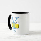 ドクター・スースのABC: Yの文字 - 青 | 名前を入れる マグカップ (正面左)