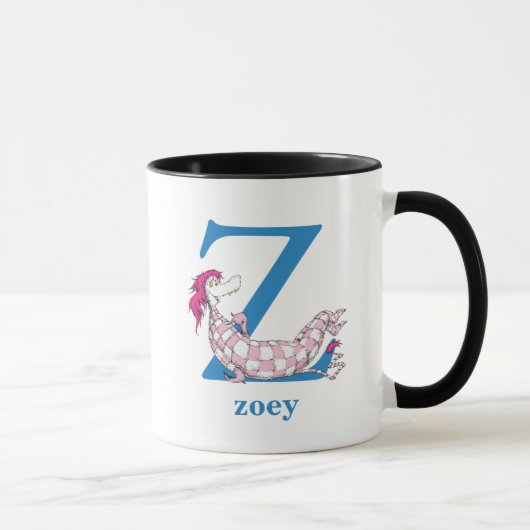 ドクター・スースのABC: Zの文字 - 青 | 名前を入力 マグカップ (右)