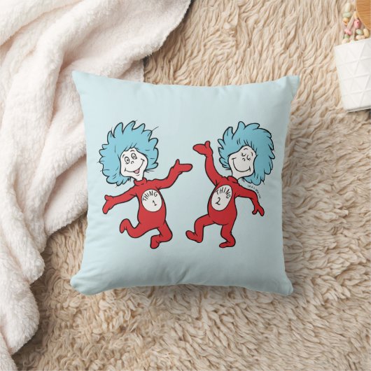 ドクター・スースのThing 1とThing 2キャラクター クッション (ブランケット)