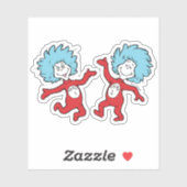 ドクター・スースのThing 1とThing 2キャラクター シール (シート)