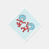 ドクター・スースのThing 1とThing 2キャラクター スタンダードカクテルナプキン (角)