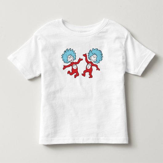 ドクター・スースのThing 1とThing 2キャラクター トドラーTシャツ (正面)