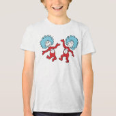 ドクター・スースのThing 1とThing 2キャラクター トライブレンドＴシャツ (正面)