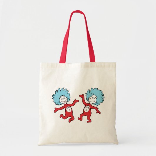 ドクター・スースのThing 1とThing 2キャラクター トートバッグ (正面)