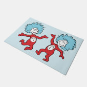 ドクター・スースのThing 1とThing 2キャラクター ドアマット (アングル)