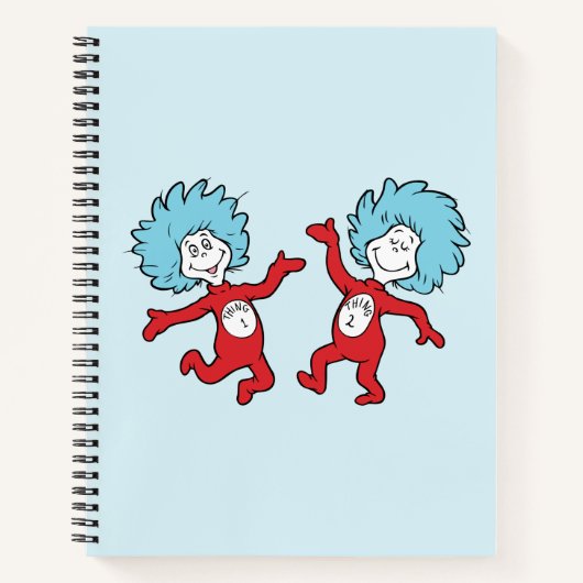 ドクター・スースのThing 1とThing 2キャラクター ノートブック (正面)