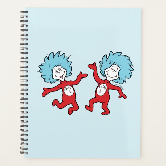 ドクター・スースのThing 1とThing 2キャラクター プランナー手帳 (正面)