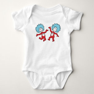 ドクター・スースのThing 1とThing 2キャラクター ベビーボディスーツ