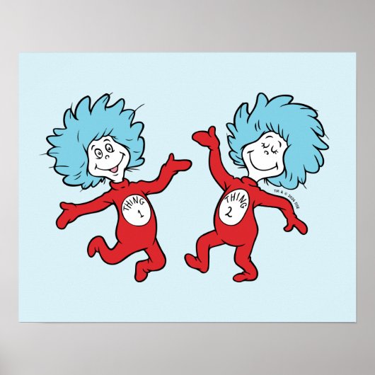 ドクター・スースのThing 1とThing 2キャラクター ポスター (正面)