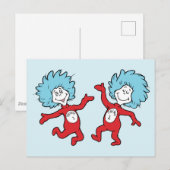 ドクター・スースのThing 1とThing 2キャラクター ポストカード (正面/裏面)