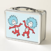ドクター・スースのThing 1とThing 2キャラクター メタルランチボックス (裏面)