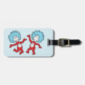 ドクター・スースのThing 1とThing 2キャラクター ラゲッジタグ (正面横)