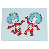 ドクター・スースのThing 1とThing 2キャラクター ラージペーパーバッグ (正面)