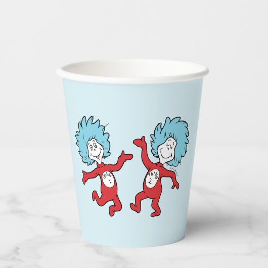 ドクター・スースのThing 1とThing 2キャラクター 紙コップ (正面)