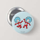 ドクター・スースのThing 1とThing 2キャラクター 缶バッジ (正面&裏面)