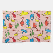 ドクター・スース | おさかな1びき 2びきの模様 キッチンタオル (横)