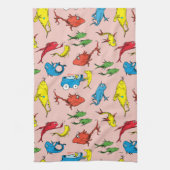 ドクター・スース | おさかな1びき 2びきの模様 キッチンタオル (縦)