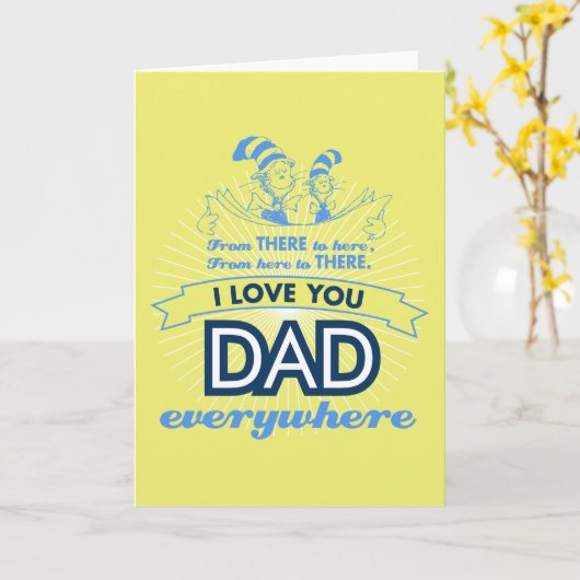 ドクター・スース | どこでも父さん愛してる カード (黄色い花)