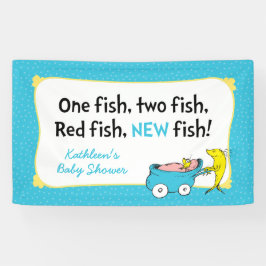 ドクター・スース | ひとつの魚 - 男の子のバースデーパーティー 横断幕