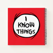 ドクター・スース | もの1 もの2 - 私はことを知っている ノートブック (裏面)