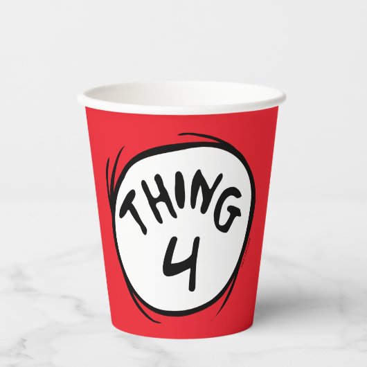 ドクター・スース｜カスタマイズThing One Thing Two 紙コップ (正面)