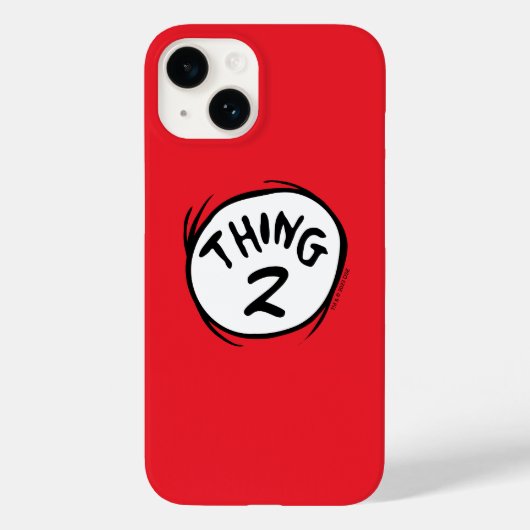 ドクター・スース|カスタム・シング・ワン シング・ツー Case-Mate iPhoneケース (裏面)
