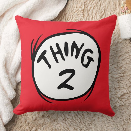 ドクター・スース｜カスタム Thing One Thing Two クッション (ブランケット)