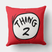 ドクター・スース｜カスタム Thing One Thing Two クッション (裏面)
