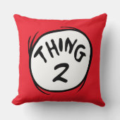 ドクター・スース｜カスタム Thing One Thing Two クッション (正面)
