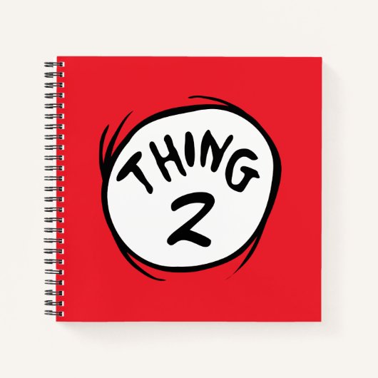 ドクター・スース｜カスタム Thing One Thing Two ノートブック (正面)
