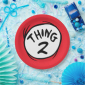 ドクター・スース｜カスタム Thing One Thing Two ペーパープレート (パーティー)