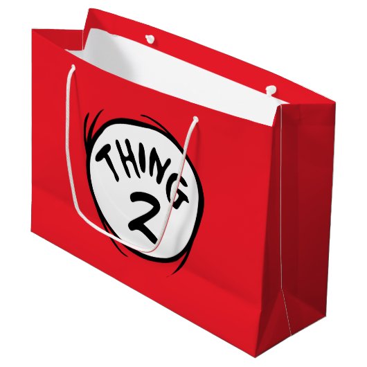 ドクター・スース｜カスタム Thing One Thing Two ラージペーパーバッグ (正面アングル)