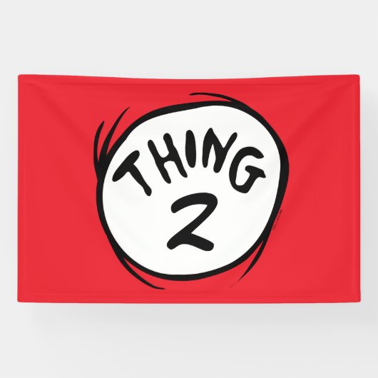 ドクター・スース｜カスタム Thing One Thing Two 横断幕 (横)