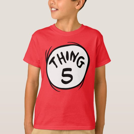 ドクター・スース|カスタム Thing One Thing Two Tシャツ (正面)