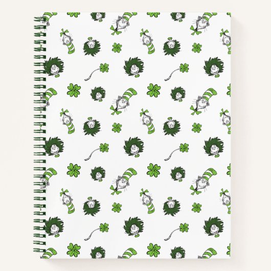 ドクター・スース | キャット・イン・ザ・ハット クローバーパターン ノートブック (正面)