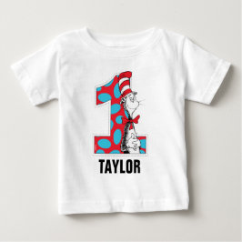 ドクター・スース | キャット・イン・ザ・ハット 誕生日1周年 ベビーTシャツ