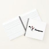 ドクター・スース | キャット・イン・ザ・ハット 風の名前付きイラスト ノートブック (内部)