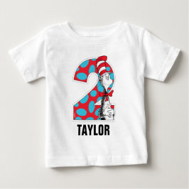 ドクター・スース | キャット・イン・ザ・ハット 2歳の誕生日 ベビーTシャツ
