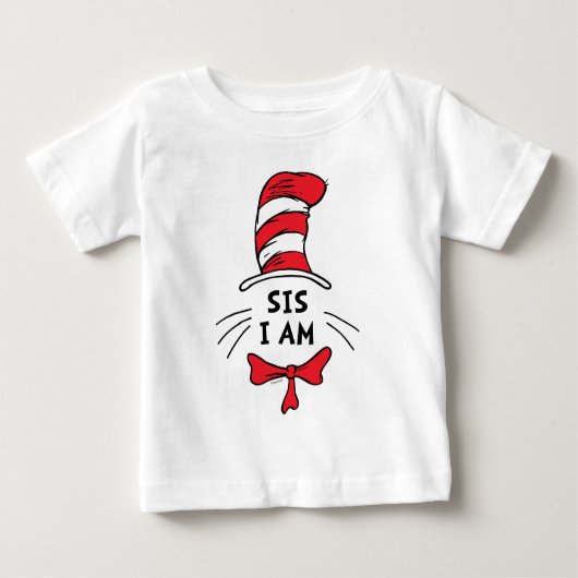 ドクター・スース | キャット・イン・ザ・ハット - Sis I am ベビーTシャツ (正面)