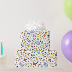 ドクター・スース キャラクター コンフェッティ キッズの誕生日 ラッピングペーパー