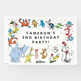 ドクター・スース キャラクター コンフェッティ | キッズ 誕生日 横断幕