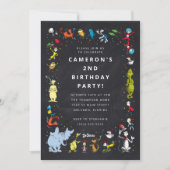 ドクター・スース キャラクター コンフェッティ｜子供の誕生日 招待状 (正面)
