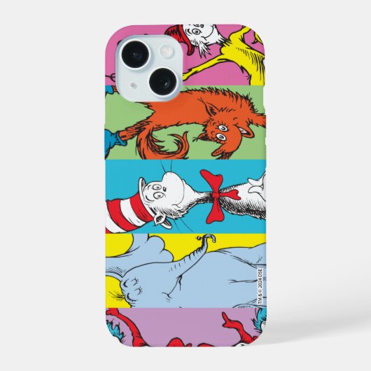 ドクター・スース|キャラクター・スライス iPhone 15ケース (裏面)