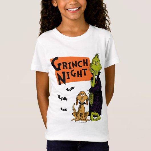 ドクター・スース | グリンチのハロウィンナイトグラフィック Tシャツ (正面)
