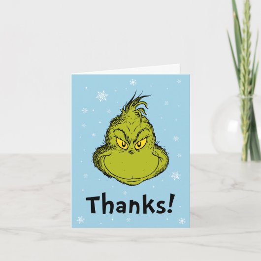 ドクター・スース | グリンチの冬の誕生日お礼 サンキューカード (正面)