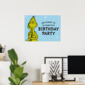 ドクター・スース | グリンチの冬の誕生日ウェルカム ポスター (ホームオフィス)