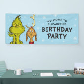 ドクター・スース | グリンチの冬の誕生日ウェルカム 横断幕 (トレードショー)