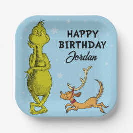 ドクター・スース | グリンチの冬の誕生日 ペーパープレート