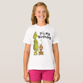 ドクター・スース | グリンチの冬の誕生日 Tシャツ (正面フル)