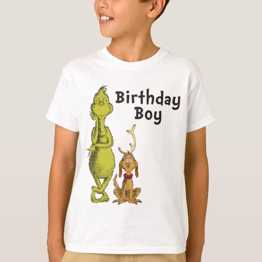 ドクター・スース | グリンチの冬の誕生日 Tシャツ (正面)